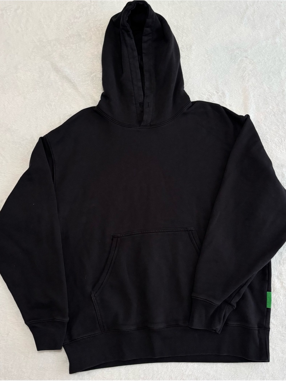 Future Planet HeavyWeight Hoodie 100% Cotton Pullover in Black Medium